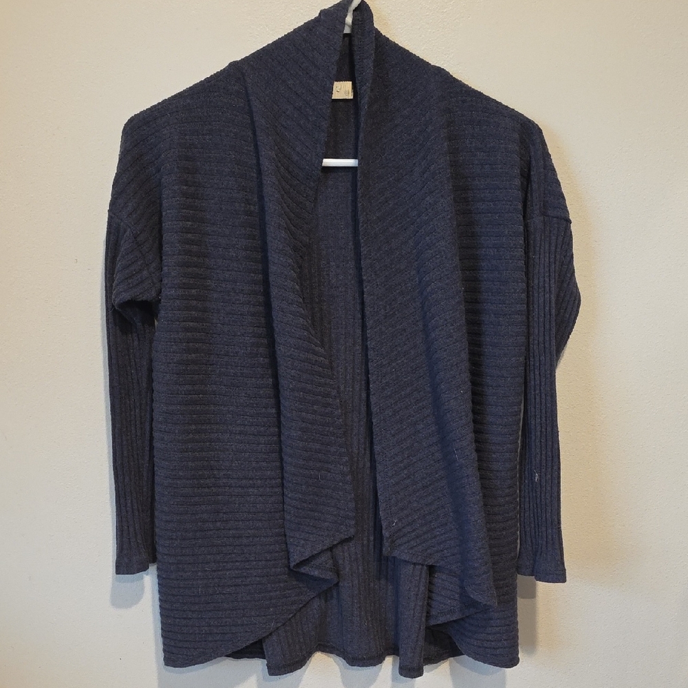 Ginger G Navy Ribbed Cardigan